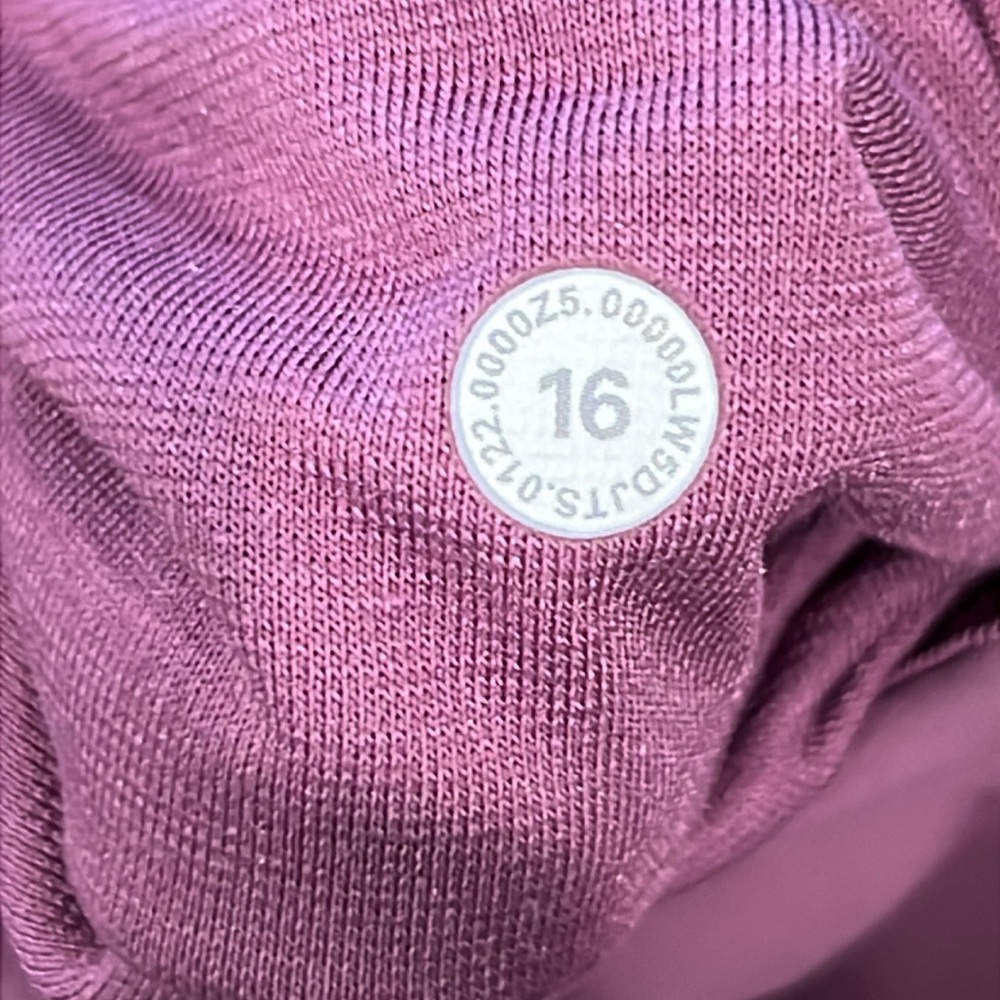 Lululemon InStill High-Rise Tight 25" Vintage Plum Size 16 Mauve Rose Pink - Picture 7 of 7